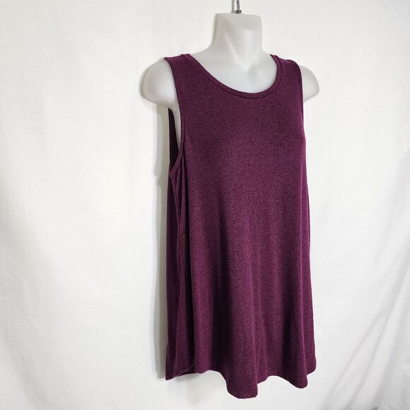 Old Navy Womens Tank Top Small Purple Swing Soft Tunic Sleeveless Rayon Stretch - Picture 4 of 8